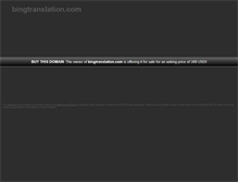 Tablet Screenshot of bingtranslation.com